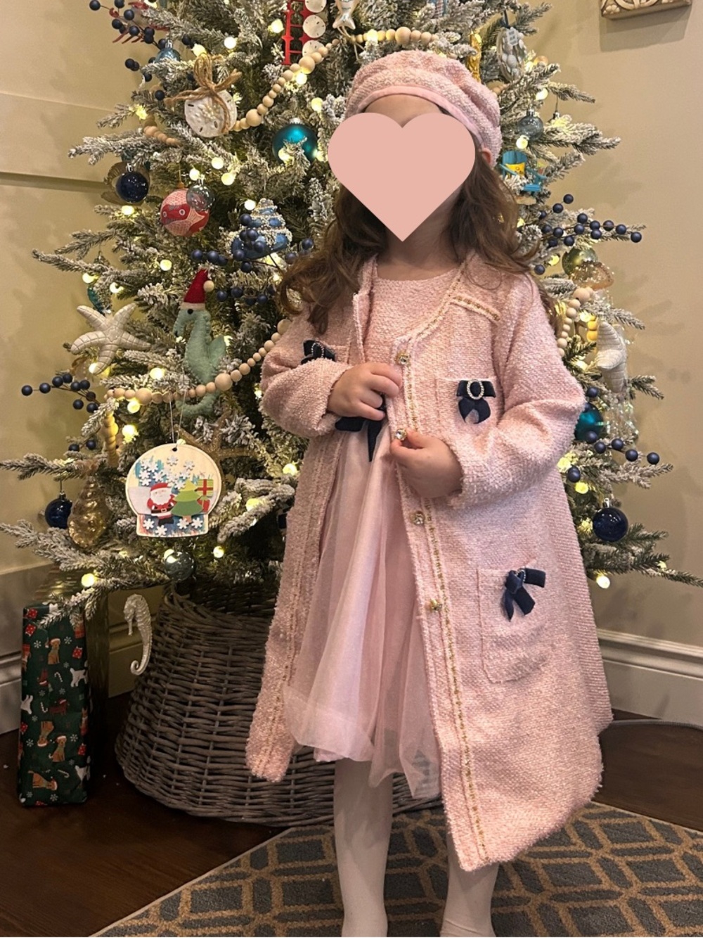 Girls Tweed 3 piece set- dress, jacket, & beret